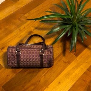 NINE WEST shoulder purple purse
